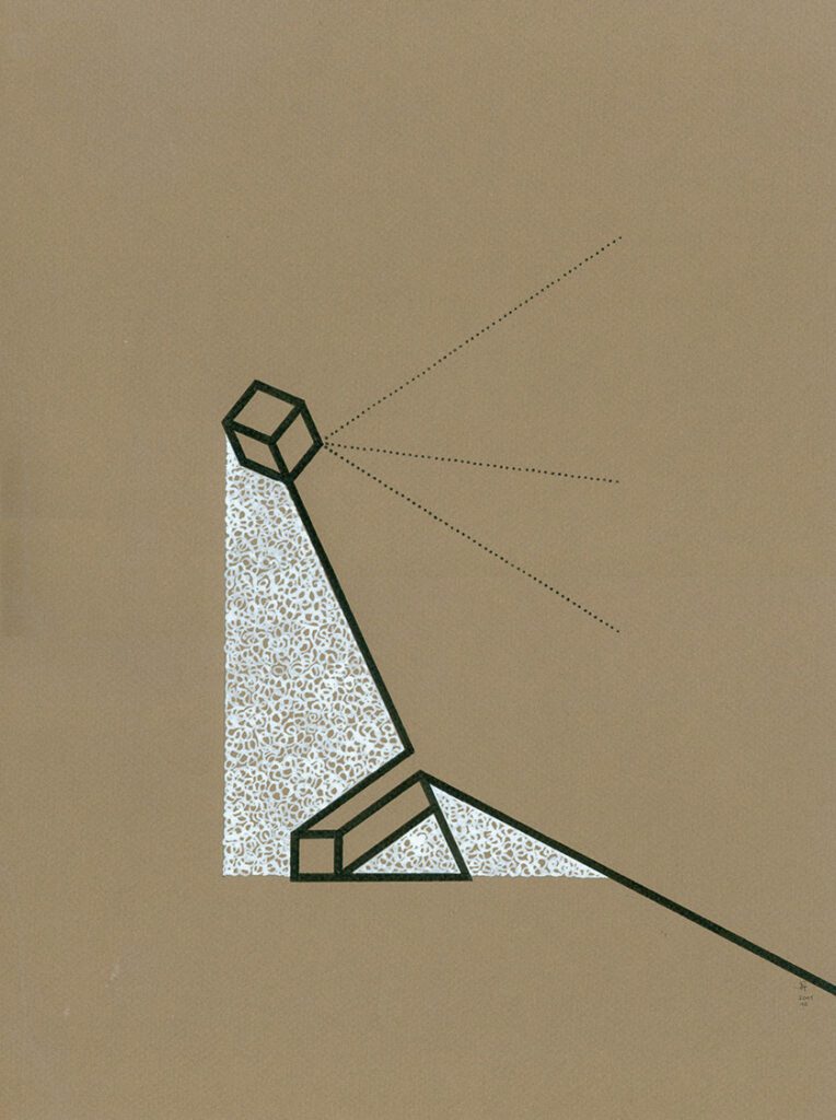 Perception / Wahrnehmung Tusche on 39x29cm