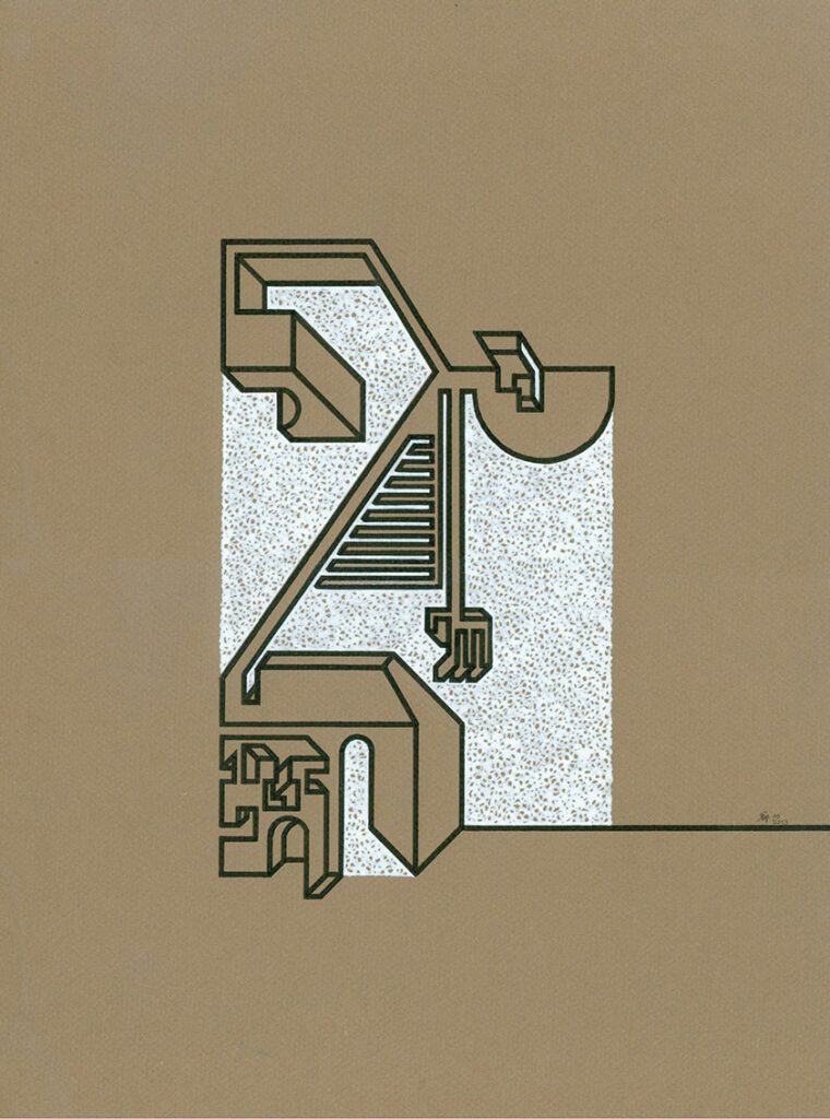 Surrender / Ergebung Tusche on Paper 39/29cm