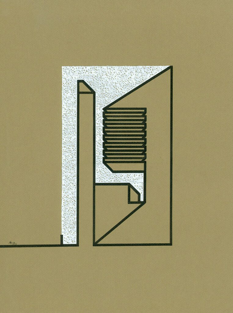 Brain factory / Hirnfabrik Tusche on Paper 39/29cm