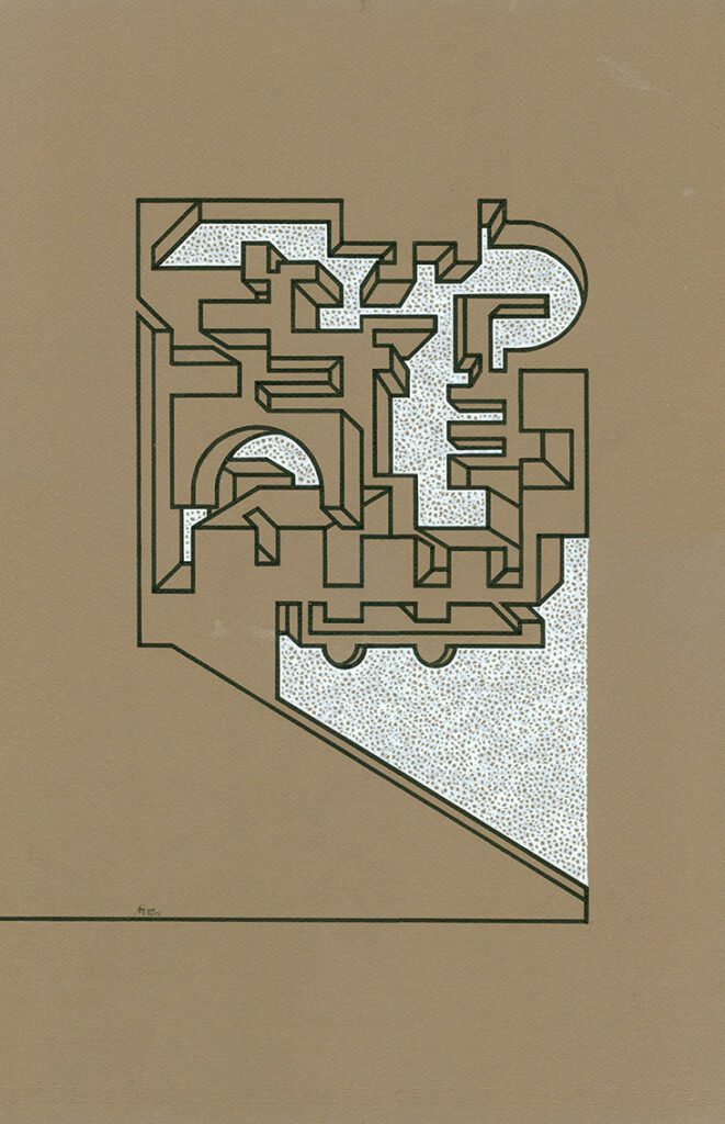 Connection 2 / Verbindung 2 Tusche on Paper 43/32cm
